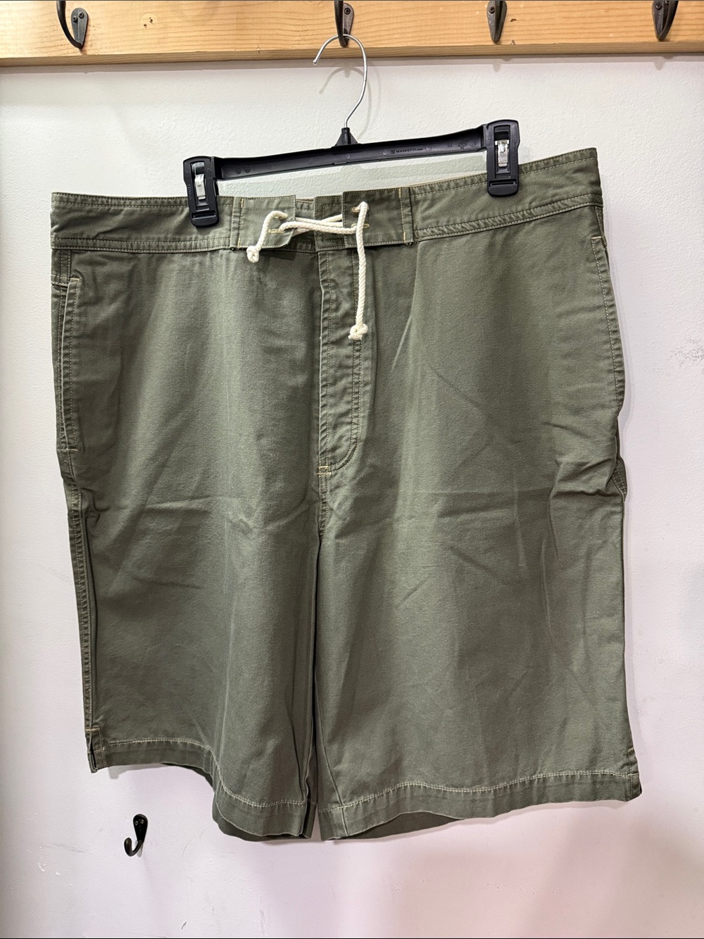 Tommy Hilfiger Olive Drawstring Cotton Hybrid Shorts